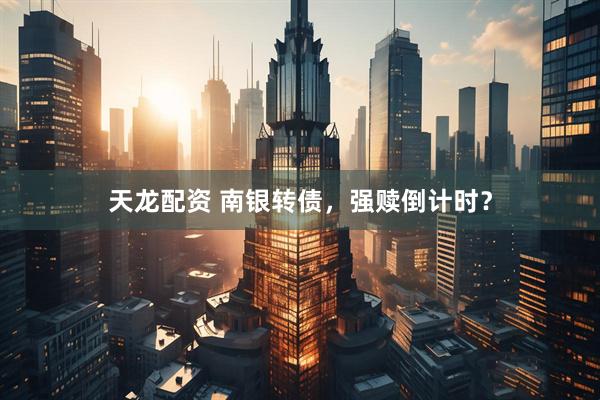 天龙配资 南银转债，强赎倒计时？