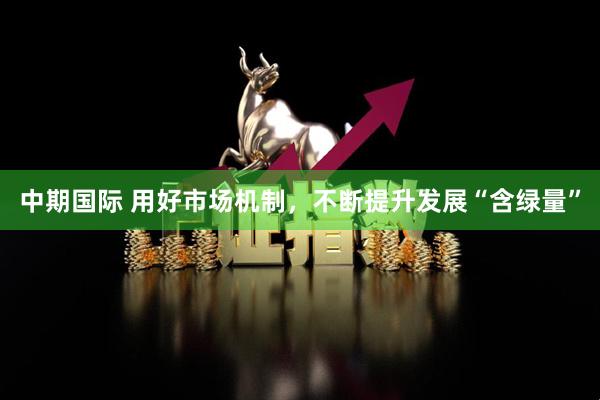 中期国际 用好市场机制，不断提升发展“含绿量”