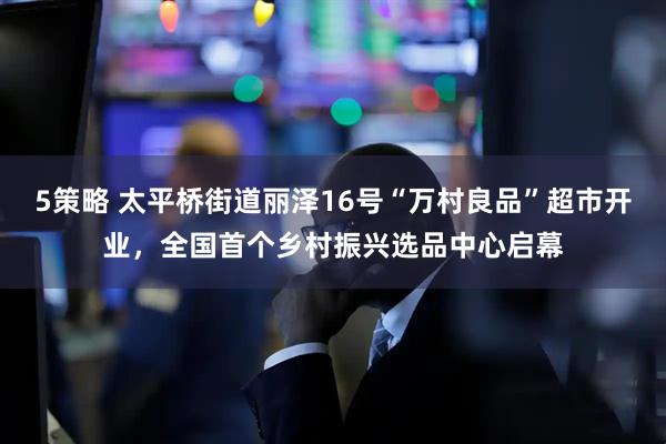 5策略 太平桥街道丽泽16号“万村良品”超市开业，全国首个乡村振兴选品中心启幕