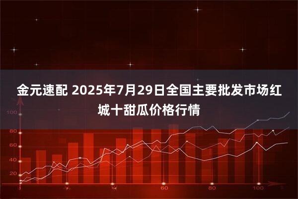 金元速配 2025年7月29日全国主要批发市场红城十甜瓜价格行情