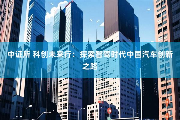 中证所 科创未来行:探索智驾时代中国汽车创新之路